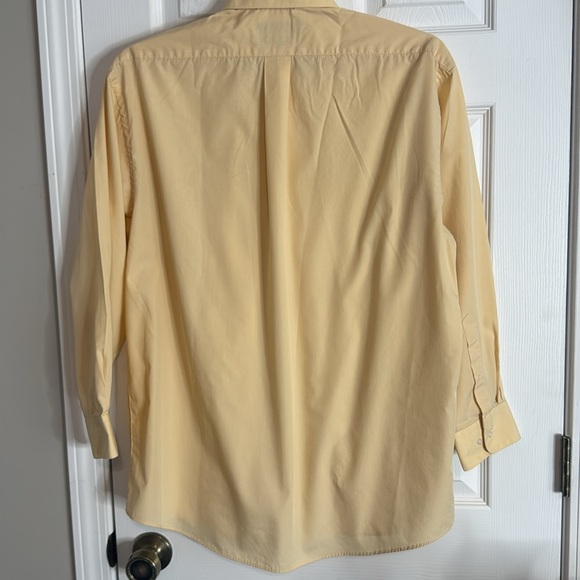 COLOURS ALEXANDER JULIAN Men's Yellow Button Down Dress Shirt - Size L - Picture 3 of 3